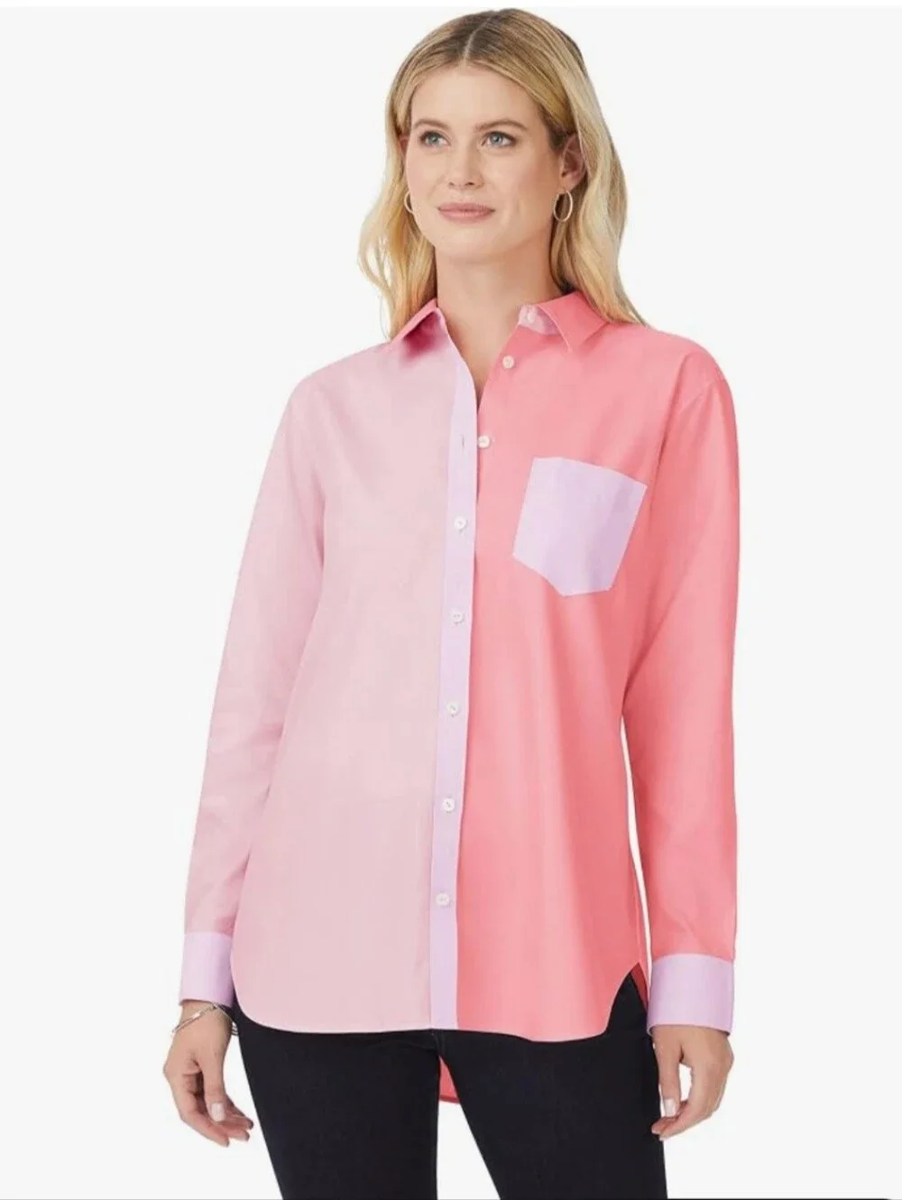 Foxcroft NYC Button-Down Shirt Bundle Size 10 – Plaid NWT + Colorblock